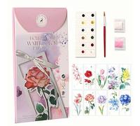 CICISTORY Cahier Aquarelle, Livre Aquarelle avec Pinceau et Papier Aquarelle, Aquarelle Peinture, Adapté à la Maison, à l'École, aux Voyages et à la Peinture à l'Aquarelle pour Débutants