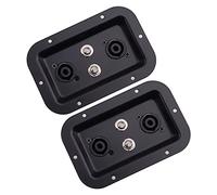ciciTree 2 plaques Jack avec Deux Haut-parleurs de Sono Femelles Speakon NL4 et 1/4 "Femelles