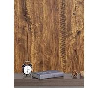 CiCiwind 44cm X 10m Papier Peint Bois Brun Autocollant Imperméable pour Meuble Film Adhésif en Vinyle Revêtement Mur Placard Cuisine Table Tiroir Stickers Meubles Muraux Grain de Chêne