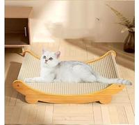 CiCixixi 2 en 1 Griffoir Chats - en Sisal, Peut être Utilisé comme Grattoir & Lit, Grattoir pour Chat pour Chats d'intérieur,Convient aux Petits, Moyens et Grands Chats+1×Tapis Griffoir pour Chat