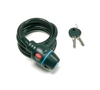 Cicli Bonin Unisex Spiral 87121 Blocco Cavo, Nero/Blu, Taglia Unica