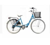 Cicli Cascella Vélo 26 MARILUF Femme SHIMANO 6 V Bleu Fabriqué en Italie