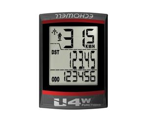 Ciclocomputer U4 Sans Fil Noir 304351005 ECHOWELL Vélo Compteur De Kilomètres