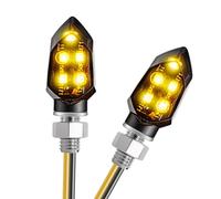 CICMOD Clignotant Moto LED, 2 x Mini Indicateurs de Moto, 12V Homologué Indicateur LED Universel pour Quad Scooter Cruiser Off Road