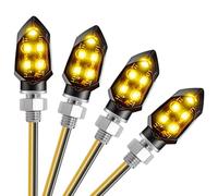 CICMOD Clignotant Moto LED, 4 x Mini Indicateurs de Moto, 12V Homologué Indicateur LED Universel pour Quad Scooter Cruiser Off Road