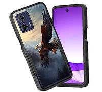 CICPLKSE Coque pour Moto G Power 5G/Moto G 5G 2023, double couche hybride résistante aux chocs en polycarbonate rigide et silicone TPU souple pour Motorola Moto G 5G 2023, Eagle Flying Over Mountain