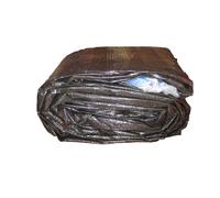 Bâche d'hiver ovale 11.10 x 6.60m Cid 0330011 12 marron