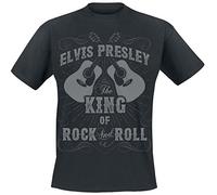 CID – Chemise Elvis Presley King of Rock N Roll – Noir – Large Homme