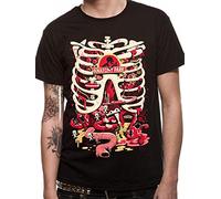 CID Rick and Morty-Anatomy Park T-Shirt, Noir (Nero), X-Large Homme