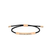Cidegoo Bracelet de motivation réglable avec inscription « Remember Who The Luck You Are/God Is in Control », One Size, Acétate, Pas de pierre précieuse