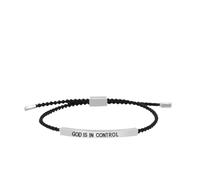 Cidegoo Bracelet de motivation réglable avec inscription « Remember Who The Luck You Are/God Is in Control », One Size, Acétate, Pas de pierre précieuse