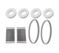 Cidegoo Kit de réparation indispensable compatible avec les nettoyeurs de piscine robot Dolphin, roues en mousse, courroies et brosses