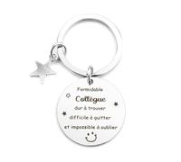 Cidenbio Porte Clef Cadeau Collègue Noel Cadeau Collegue De Travail Femme Cadeaux Retraite Femme Idée Cadeaux Départ Collègue Noel Secret Santa Anniversaire Retraite Nouvel an Noël Original