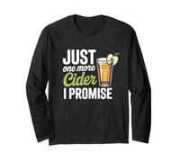 Cider Just One More Funny Drinking Citation Manche Longue