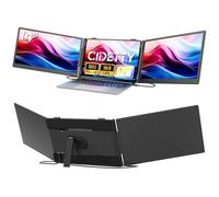 CIDETTY Rallonge d'écran portable pour ordinateur portable, triple écran ultra fin de 14,1" avec résolution Full HD 1080p, léger, compatible avec ordinateurs portables de 13 à 17", Plug & Play