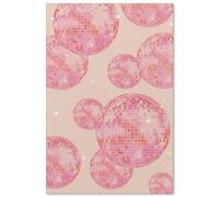 CIDLNMY Poster de boule disco rose et orange - Décoration murale vintage - 40,6 x 61 cm - Sans cadre