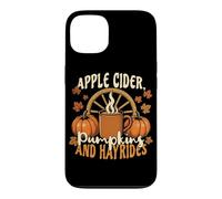 Cidre de Pomme Citrouille Hayrides Saison de cueillette de Pommes Mignon Automne Coque pour iPhone 13