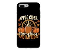Cidre de Pomme Citrouille Hayrides Saison de cueillette de Pommes Mignon Automne Coque pour iPhone 7 Plus/8 Plus