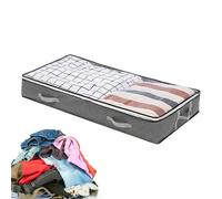 Cidules de stockage de lit - sac pour couettes couvertes, conteneurs avec un | Conteneurs de rangement de vêtements sous le lit avec fenêtre transparente, bacs d'armes organisateurs