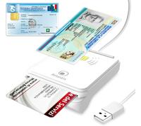 Cie 3.0 Reader Carte D'Identité Électronique Et Carte De Santé Italienne,Lecteur De Carte À Puce Cns Carte De Services Nationaux,Adapté À Inps,Ag.Delle Entrate,Inail,Fascicolo Sanitario