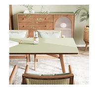 CIEEIN CIEHT Nappe en Cuir Artificiel Tapis de Table Antidérapant Imperméabilisation Facile à Nettoyer Matcha Green 80 * 160cm