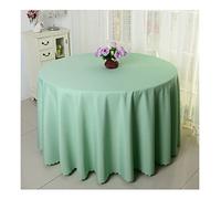 CIEEIN CIEHT Nappe Ronde Maison hôtel Jupe de Table de Banquet Couleur Vert Pois 240cm de diamètre