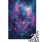 Ciel Cosmique Scorpion Puzzle 1000 Pièces Puzzle pour Adultes Espace Nuit Coffret Puzzle 1000 Pièces Détente Cadeau 52x38cm/1000pcs