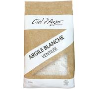 Ciel d'Azur en Provence - Argile Blanche Ventilée - Kaolin Fine et Délicate - Masques Apaisants, Idéal pour Peaux Sensibles - 100% d'Origine Naturelle - Fabriqué en France - 200 g