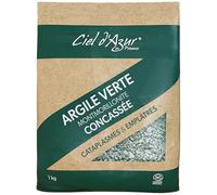 Ciel d'Azur en Provence - Argile Verte Montmorillonite, Concassée - A Forte Activité - Cataplasmes, Emplâtres - 100% d'Origine Naturelle - Fabriqué en France - 1 kg
