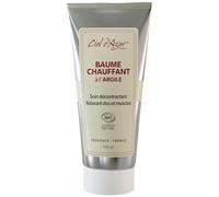 Ciel d'Azur en Provence - Baume Chauffant à l'Argile Verte Montmorillonite - Soin Décontractant Dos et Muscles - Gaulthérie & Arnica Bio - 100% d'Origine Naturelle - Fabriqué en France - Tube 100 ml