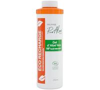 Ciel d'Azur en Provence - Gel d'Aloé Vera Bio Pur Aloé - 98% Aloé Vera Natif Bio & Équitable - Visage et Corps - 99% d'Origine Naturelle - Recharge pour Flacon Airless 250 ml