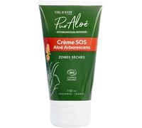Ciel D'azur Labs - Crème Bio Sos Puraloé - Zones Sèches - Aloé Arborescens Natif - Hydratation Intense - Certifié Bio Cosmos Organic - 98,8% D'origine Naturelle - Tube 150 Ml[X562]