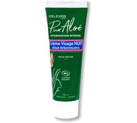 Ciel D'azur Labs-Crème Visage Nuit Bio Pur¿Aloé-Aloé Arborescens Natif & Aloé Vera Bio-Hydratation Intense-Certifié Bio Cosmos Organic-98,5% D'origine Naturelle-Tube 50 Ml