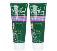 CIEL D'AZUR Pur Aloé Crème Visage Nuit De 2x50 ml