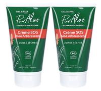 CIEL D'AZUR PurAloé Crème SOS Pour La Peau 2x150 ml
