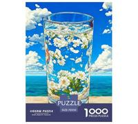 Ciel de chrysanthèmes Puzzle 1000 Pièces Cute Pets - Idée Cadeau Noël & Anniversaire, Puzzle Stimulant, Poster Inclus, Qualité Premium, 70x50cm/1000pcs