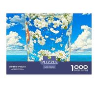Ciel de chrysanthèmes Puzzle 1000 Pièces Cute Pets - Jeu ÉduChatif & Artistique, Qualité Top, Défi À Partager, Affichage Déco, 70x50cm/1000pcs