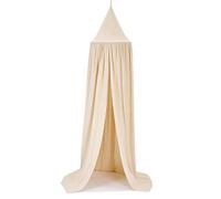 Ciel de Lit Bébé Enfant Tente de Lecture Coton avec Etoile Fille Décoration Chambre à Coucher 240cm (Kaki)