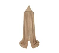 Jollein Baldaquin Biscuit Vintage - Hauteur 245 cm - Ciel de lit pour Chambre d'enfant - Biscuit - Marron Clair