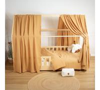Ciel De Lit Cabane En Gaze De Coton Solo 330 Cm Camel TU