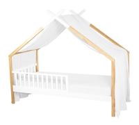 Sevira Kids - Ciel de lit cabane, Toile en Gaze de Coton, Jeanne - 420 x 130 cm Made in France