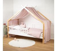 Sevira Kids - Ciel de lit cabane, Toile en Gaze de Coton, Jeanne Made in France