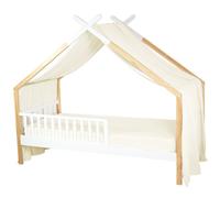 SEVIRA KIDS - Ciel de lit cabane, Toile en Gaze de Coton, Jeanne Made in France