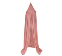 Ciel de lit en coton rose TU