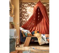 Ciel de lit en gaze de coton WILD SAHARA terracotta TU