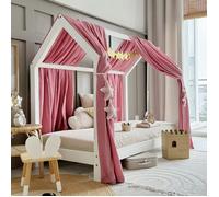 Ciel de lit en mousseline double pour 90x200 Rose