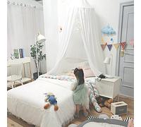 Ciel de Lit Enfant,Lit à Baldaquin pour Bébé en Forme de Dôme,Maison de Jeux Rideaux Moustiquaire Ronde pour Lit,Décoration de Salle de Lecture,Décoration de Chambre D'enfant, Tente de Jeux Couleur N