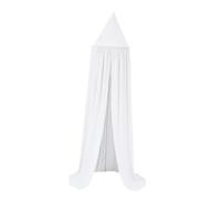 Ciel de lit for enfants, château, tente jeu, dôme suspendu, grands rideaux ronds princesse, auvent en filet pour pour Adultes(WHITE)