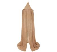 Jollein Baldaquin Biscuit Vintage - Hauteur 245 cm - Ciel de lit pour Chambre d'enfant - Biscuit - Marron Clair