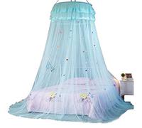 Ciel de lit, moustiquaire pour lit rond pour filles - Convient pour un lit de 1,5 m